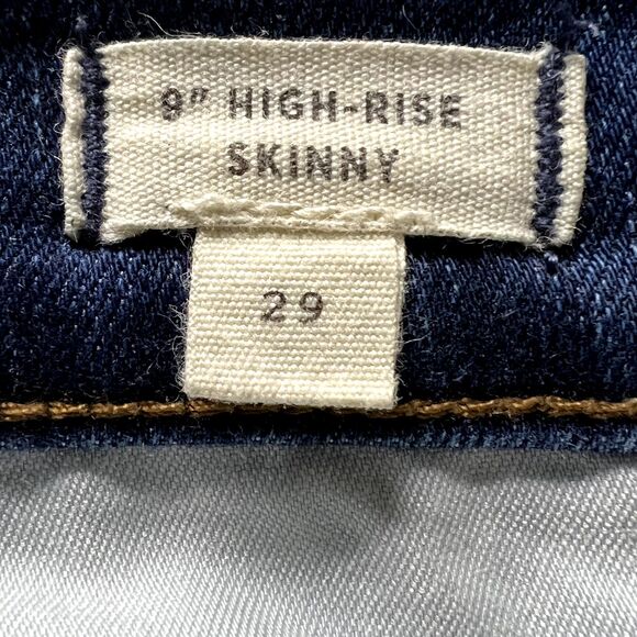 Madewell Women's 9" High Rise Skinny Jeans Size 29 - Preowned - Picture 16 of 16